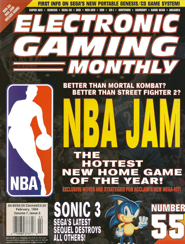 Electronic Gaming Monthly Issue 55 (February 1994) cover